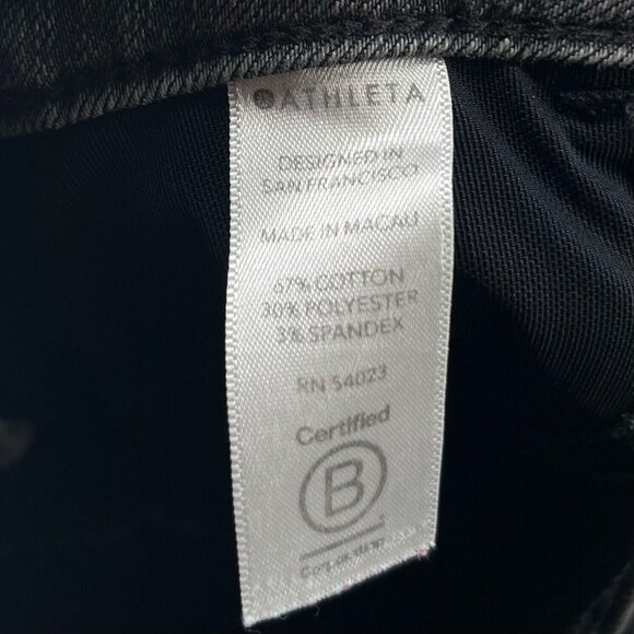Athleta Jeans Womens Size 4 Sculptek Skinny Mid Rise Light Washed Denim Gray - Picture 7 of 10